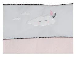 Funda nórdica 100x135cm y funda de almohada en algodón rosa
