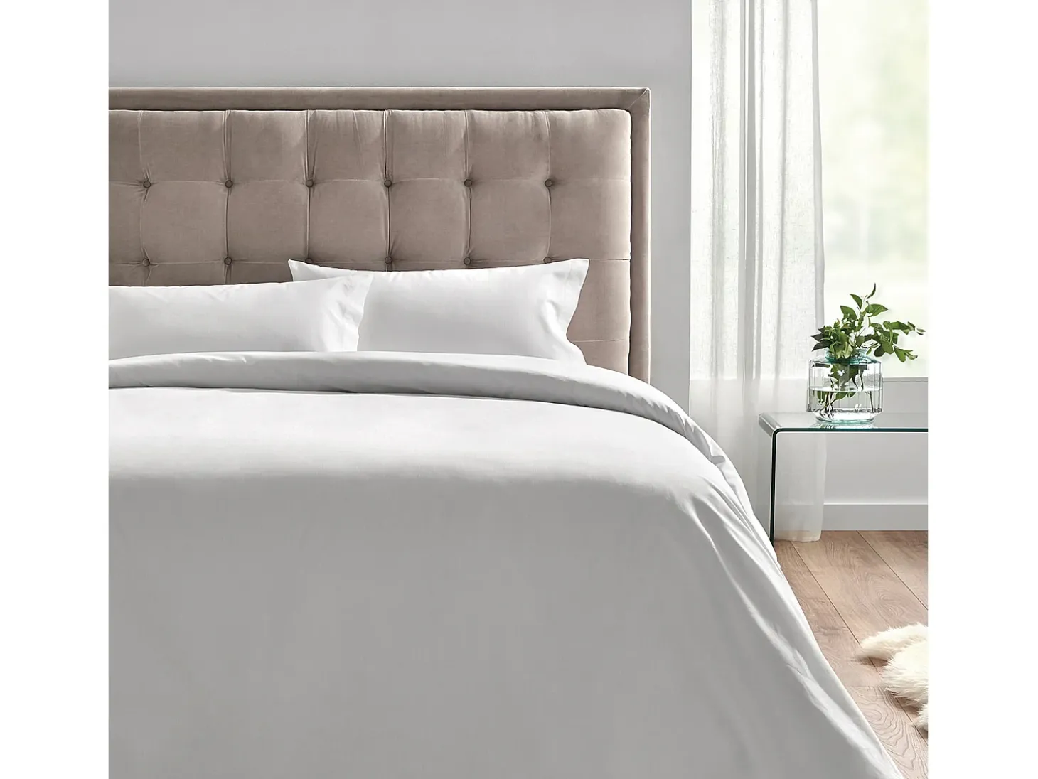 Funda Nórdica y Almohada 90x190cm| PIKOLIN HOME| Algodón |Blanco