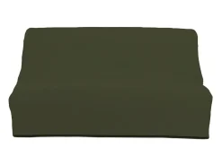 Funda sofá cama en algodón verde PANAMA