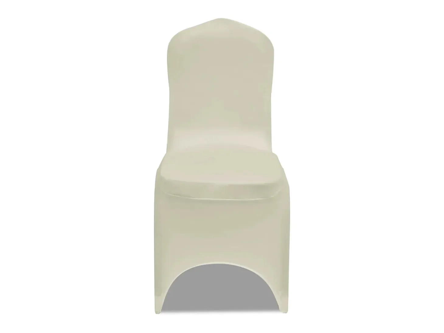 Fundas elásticas para sillas color crema 100 unidades ES703786