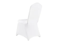 Fundas para Sillas Plegables de Elastano Elástico Blanco SucceBuy, Pack de 150 para Fiestas de Boda