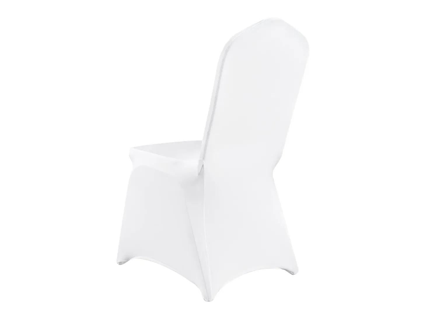 Fundas para Sillas Plegables de Elastano Elástico Blanco SucceBuy, Pack de 150 para Fiestas de Boda