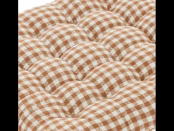 Galette de silla estampada a cuadros vichy 38 x 38 cm