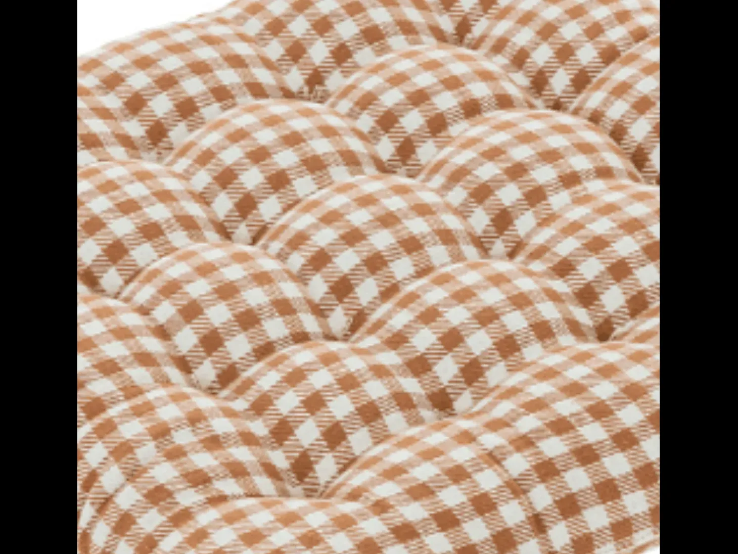 Galette de silla estampada a cuadros vichy 38 x 38 cm