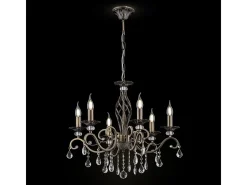Grace Araña Latón y Cristal, 6 Luces, E14