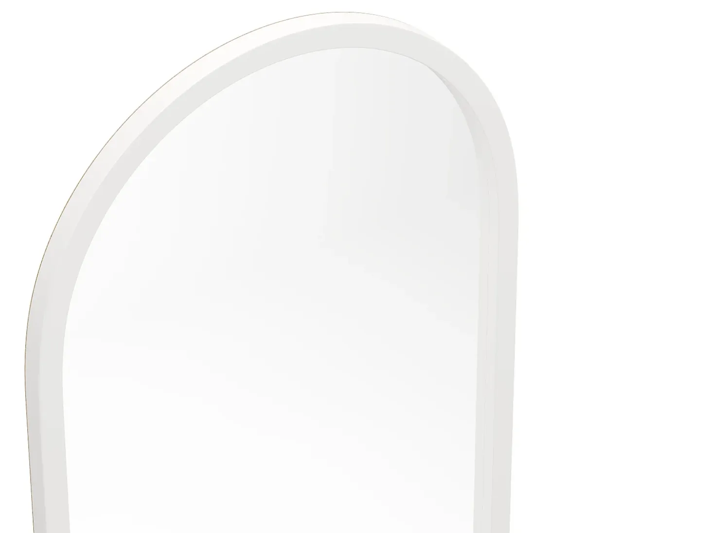 Gran espejo arco de madera de paulownia - L. 65 x Alt. 170 cm - Negro - SHANGI