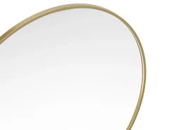 Gran espejo de pared redondo de metal, D. 150 cm, Dorado, RONDIA