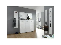 Gran espejo lacado blanco 134 x 63cm Alama