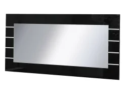 Gran espejo LINA negro - 120 x 60 cm