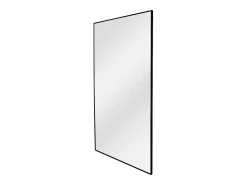 Gran espejo rectangular de aluminio, L. 120 x H. 190 cm, Negro, NIREVA