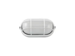 Gran Oferta En Aplique Para Exterior Ovalado Modelo Apus Blanco