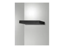 Guia - Aplique de pared LED Fabas Luce de aluminio - LED integrado IP20 Negro - 24 cm
