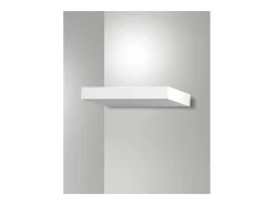 Guia - Aplique de pared LED Fabas Luce de aluminio - LED integrado IP20 Blanco - 32 cm