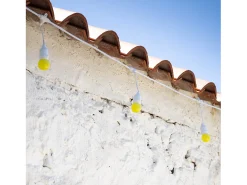 Guirnalda Exterior con Bombillas LED E27 5.5m IP65 Blanco Amarillo