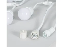 Guirnalda Exterior con Bombillas LED E27 5.5m IP65 Blanco Blanco