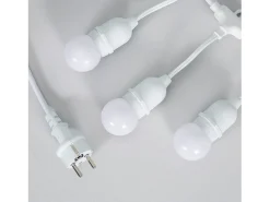 Guirnalda Exterior con Bombillas LED E27 5.5m IP65 Blanco Blanco