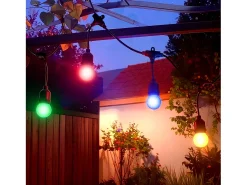 Guirnalda Exterior con Bombillas LED E27 5.5m IP65 Negro Multicolor