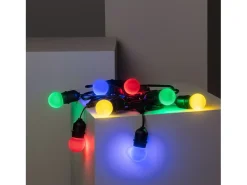 Guirnalda Exterior con Bombillas LED E27 5.5m IP65 Negro Multicolor