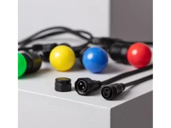 Guirnalda Exterior con Bombillas LED E27 5.5m IP65 Negro Multicolor