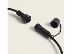 Guirnalda Luces Exterior con 5 Portalámparas B22 5m Negro IP44 Negro