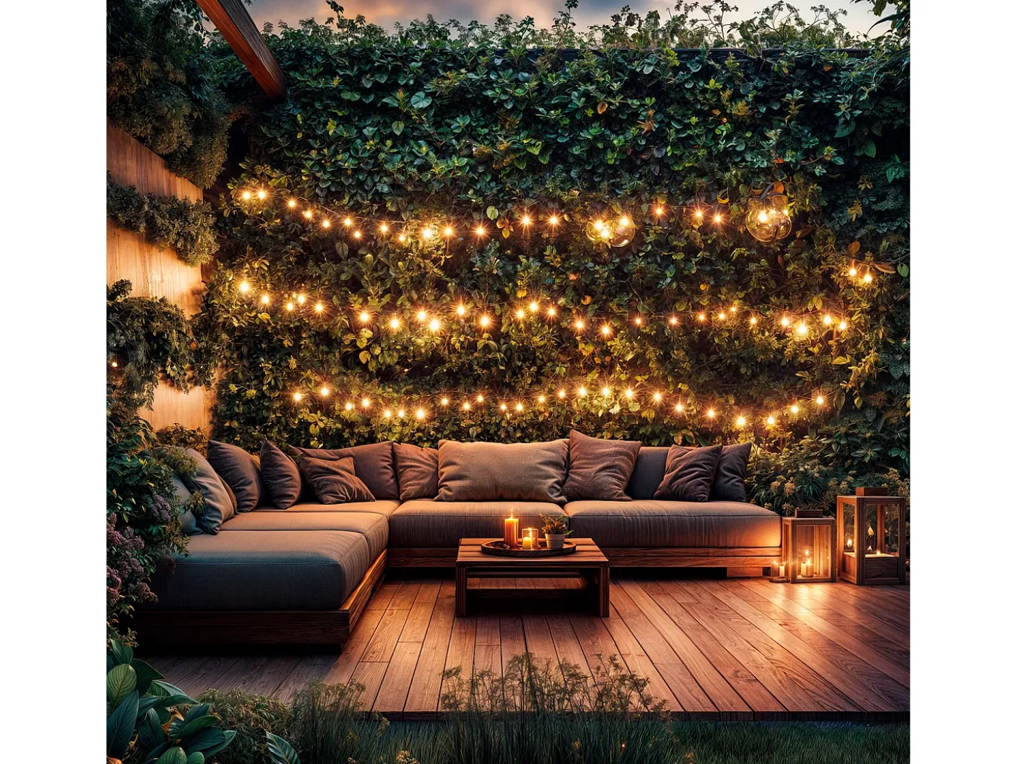 Guirnalda Luces Exterior Easyfit 12VAC con 10 Bombillas 5.65m 2700K Blanco Cálido