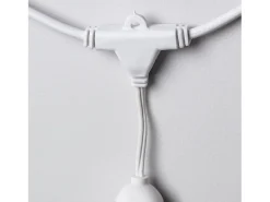 Guirnalda Luces Exterior con 8 Portalámparas E27 5.5m Blanco IP65 Blanco