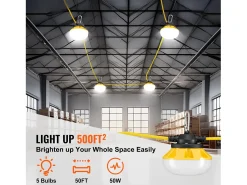 Guirnalda Luminosa, SucceBuy Guirnalda Luminosa de Obra 15,24 m 50 W 5 000 lm Impermeable