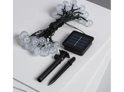 Guirnalda Solar Exterior 30 Bolas LED 5m 5000K Blanco Frío