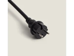 Guirnaldas para Exterior IP44 Cable Eléctrico Plano con Portalámparas E27 a Medida Negro 5 m