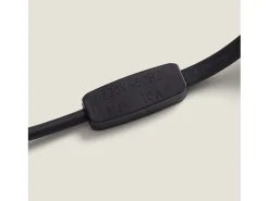 Guirnaldas para Exterior IP44 Cable Eléctrico Plano con Portalámparas E27 a Medida Negro 5 m