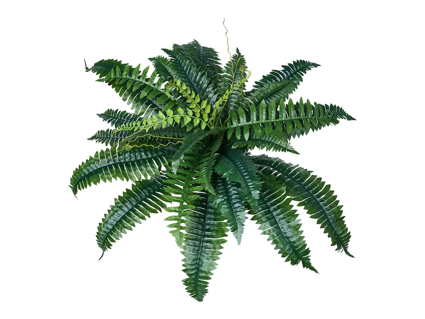 Helecho Artificial SucceBuy, Pack de 2, Helecho Falso de Boston 80-86 cm, 30 Hojas, Colgante, Decoración Interior/Exterior, Hogar/Oficina, Maceta No Incluida