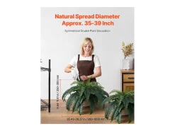 Helecho Artificial SucceBuy, Pack de 2, Helecho Falso de Boston 90-100 cm, 35 Hojas, Colgante, Decoración Interior/Exterior, Hogar/Oficina, Maceta No Incluida