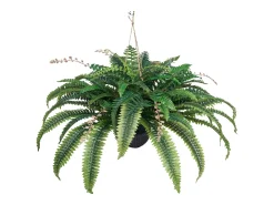 Helecho Artificial SucceBuy, Helecho Falso de Boston 95-105 cm, 80 Hojas, Con Maceta, Colgante/Colocada, Decoración Interior/Exterior, Hogar/Oficina