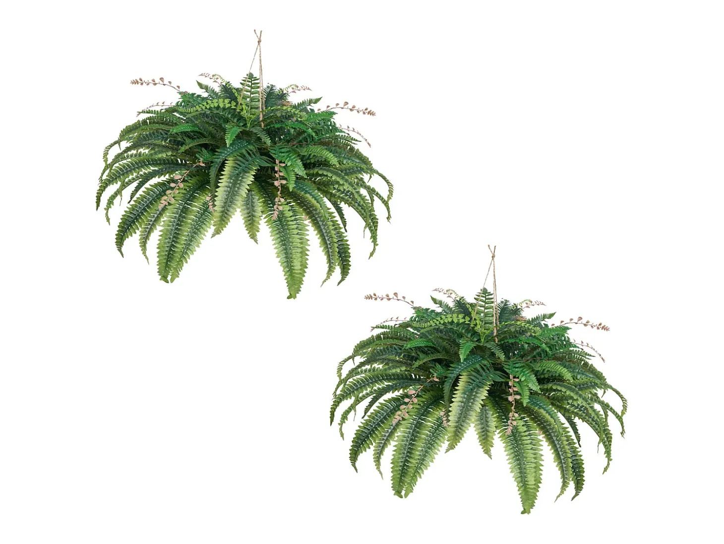 Helecho Artificial SucceBuy, Helecho Falso de Boston 95-105 cm, 80 Hojas, Con Maceta, Colgante/Colocada, Decoración Interior/Exterior, Hogar/Oficina