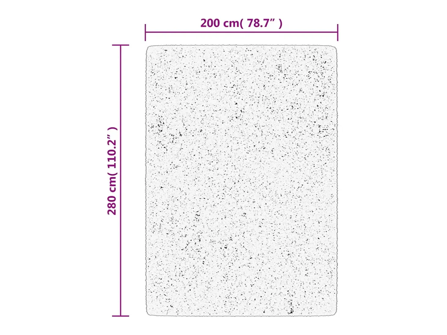 Hester Alfombra de pelo corto suave lavable HUARTE arena 200x280 cm