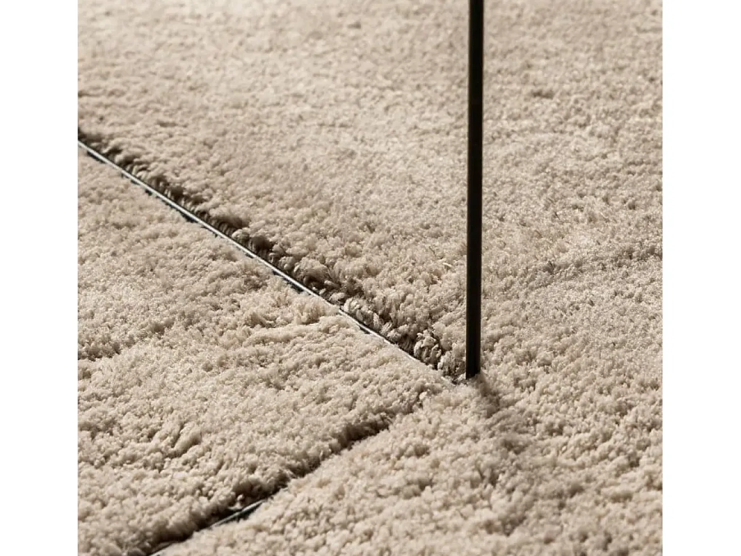 Hester Alfombra de pelo corto suave lavable HUARTE arena 200x280 cm