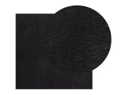 Hester Alfombra de pelo corto suave lavable HUARTE negro 120x120 cm