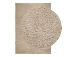 Hester Alfombra de pelo corto suave lavable HUARTE arena 160x230 cm