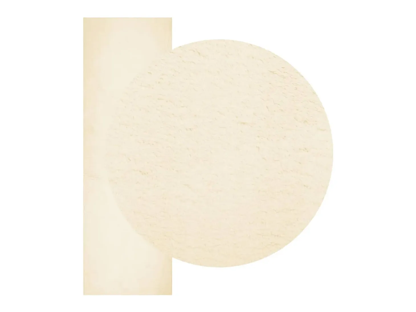 Hester Alfombra de pelo corto suave lavable HUARTE crema 80x250 cm