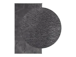 Hester Alfombra de pelo corto suave lavable HUARTE antracita 60x110 cm