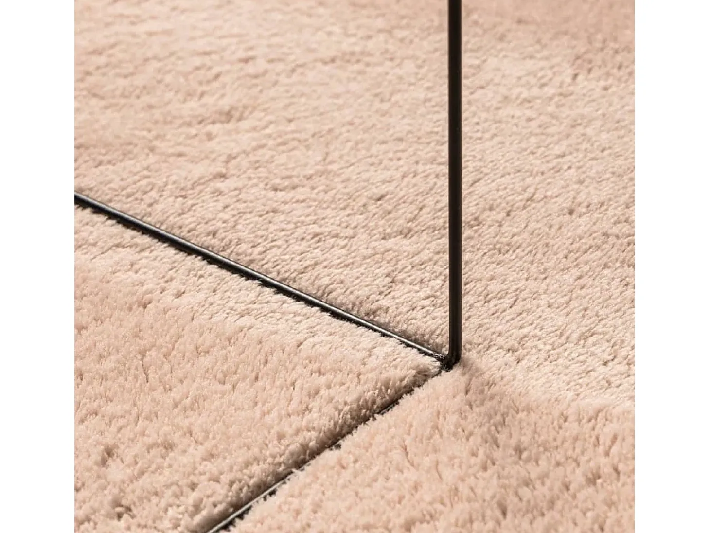 Hester Alfombra de pelo corto suave lavable HUARTE rosado 160x230 cm
