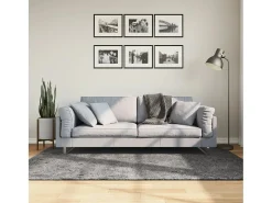 Hester Alfombra de pelo corto suave lavable HUARTE antracita 140x200cm