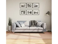 Hester Alfombra de pelo corto suave lavable HUARTE rosado 140x200 cm