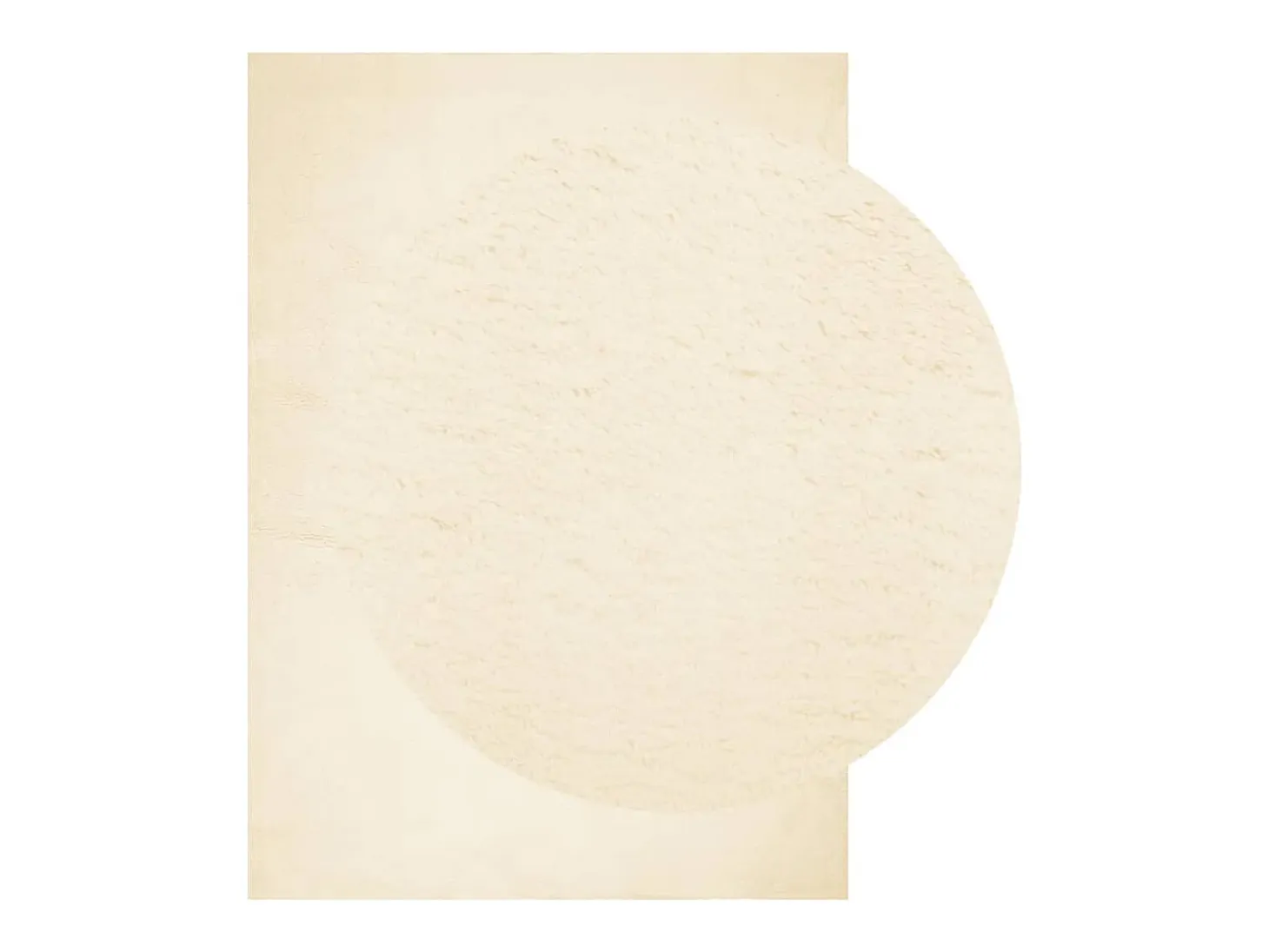 Hester Alfombra de pelo corto suave lavable HUARTE crema 200x280 cm