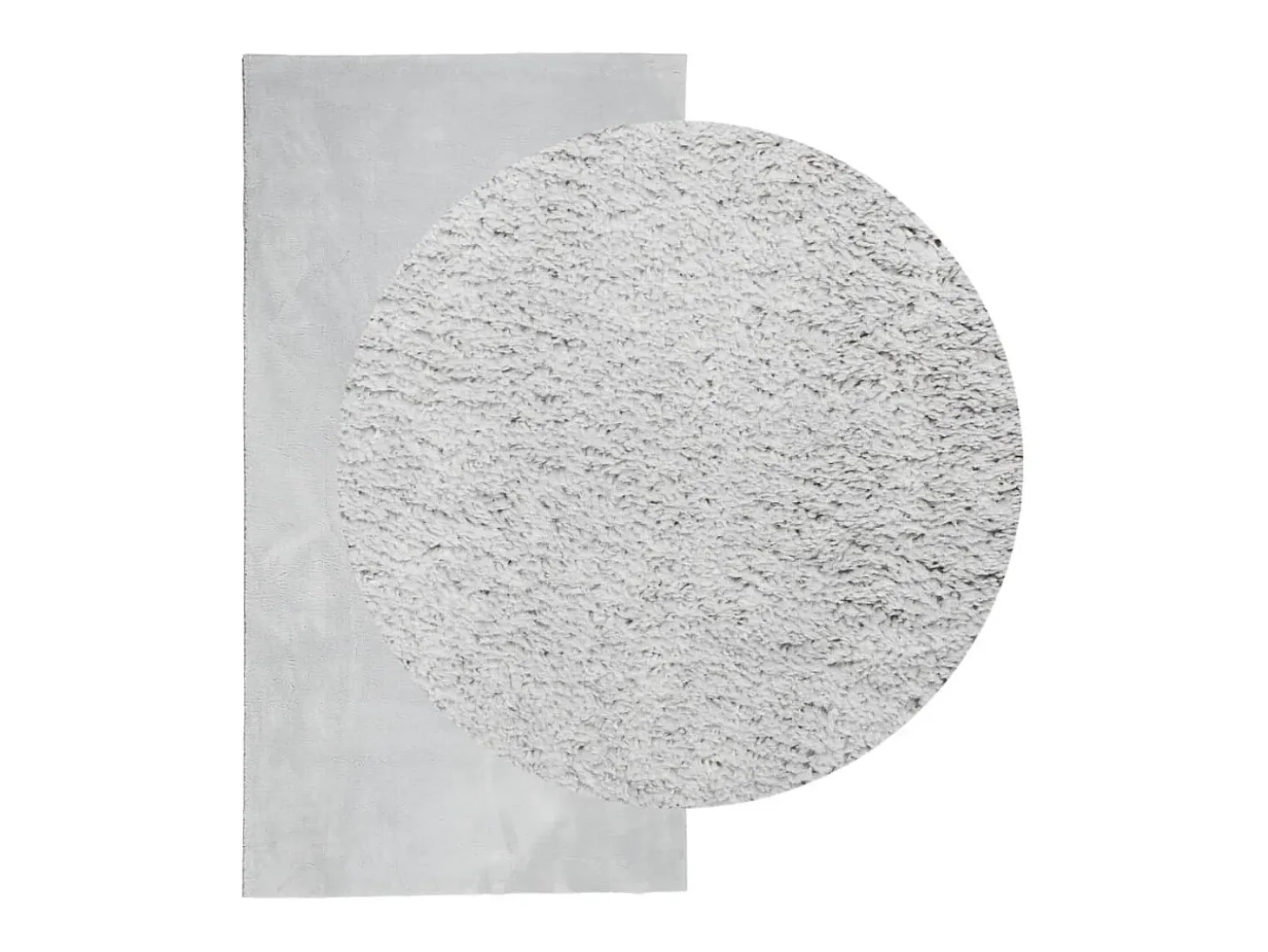 Hester Alfombra de pelo corto suave lavable HUARTE gris 80x150 cm