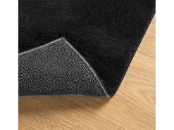 Hester Alfombra de pelo corto suave lavable HUARTE negro 80x200 cm