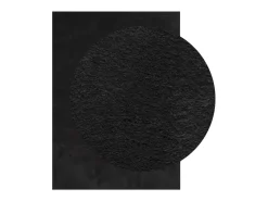 Hester Alfombra de pelo corto suave lavable HUARTE negro 160x230 cm