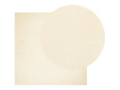 Hester Alfombra de pelo corto suave lavable HUARTE crema 240x240 cm