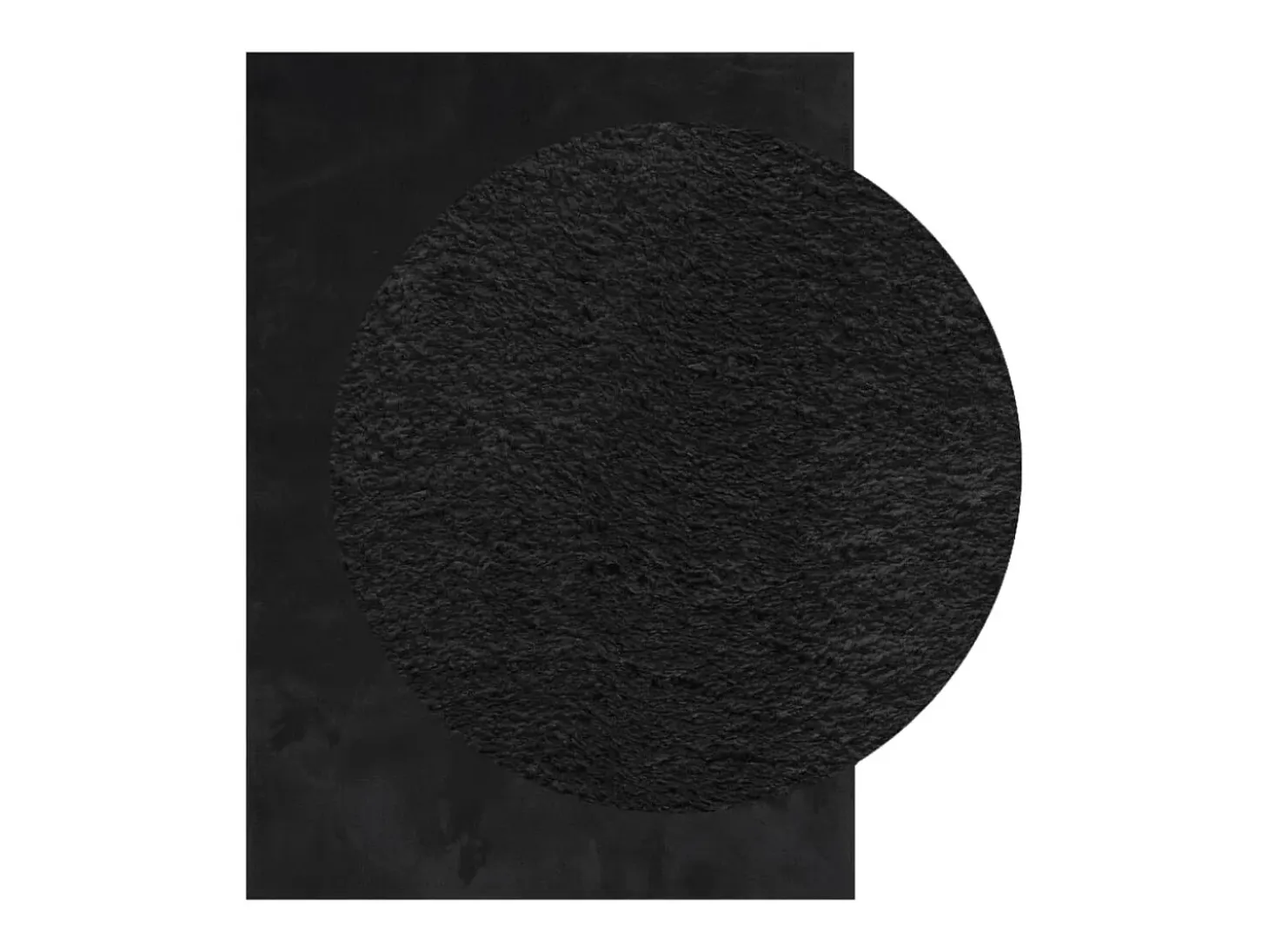 Hester Alfombra de pelo corto suave lavable HUARTE negro 200x280 cm