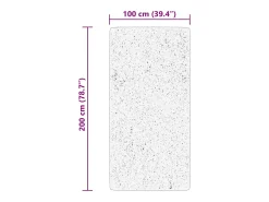 Hester Alfombra de pelo corto suave lavable HUARTE rosado 100x200 cm